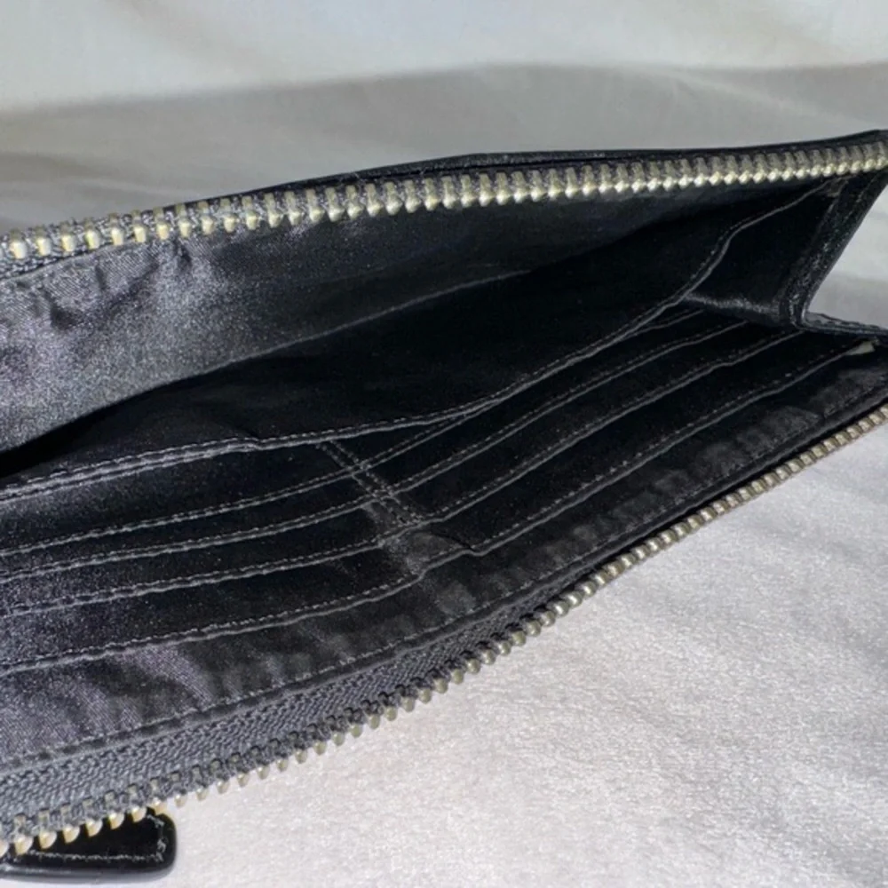 ‼️SOLD‼️Coach Women's‎ Black Square Shape Front Zipper Wristlet/Wallet - Picture 14 of 14